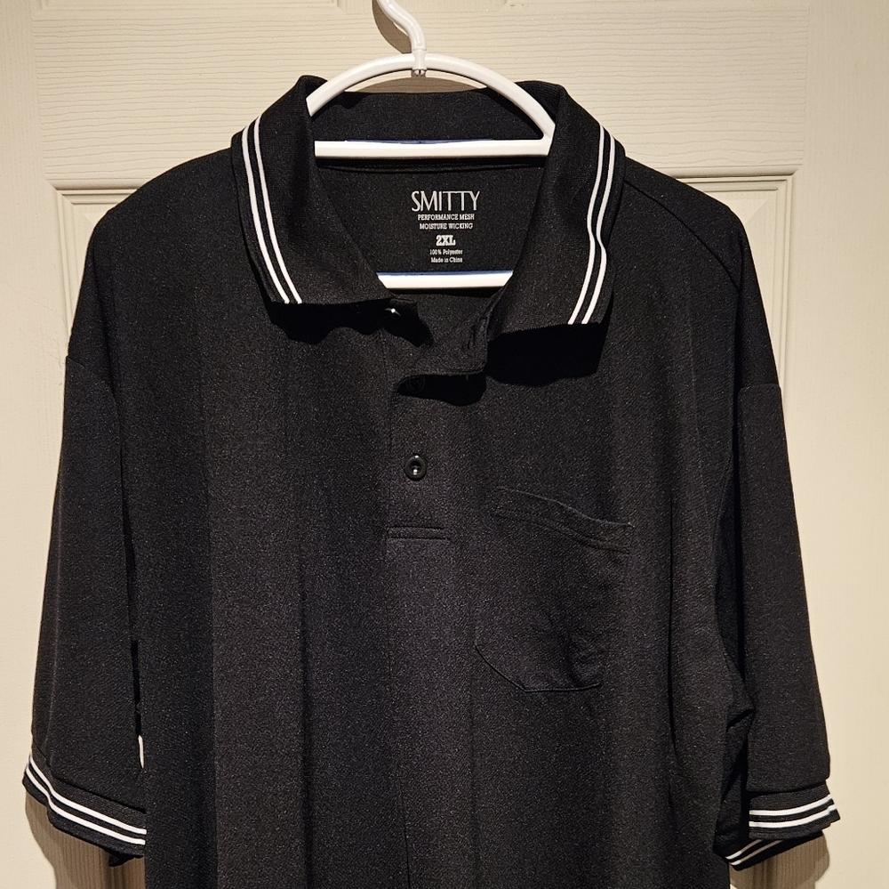 Smitty Performance Mesh Black Umpire Shirt